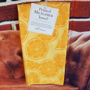 DII Printed Microfiber Towel with Orange Slices